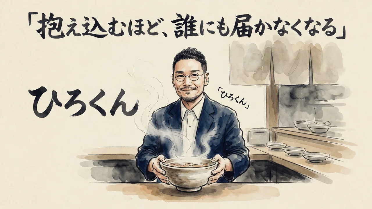 抱え込むほど誰にも届かなくなることの図解