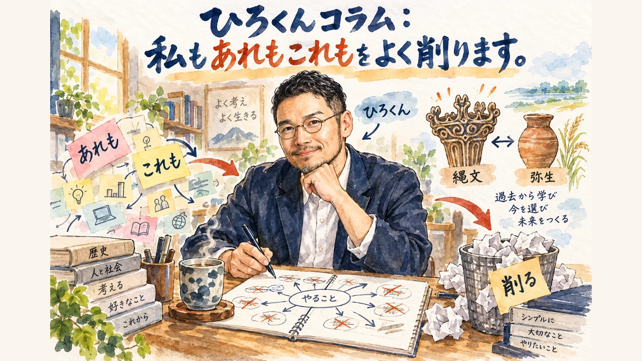ひろくんコラム 私もあれもこれもをよく削ります