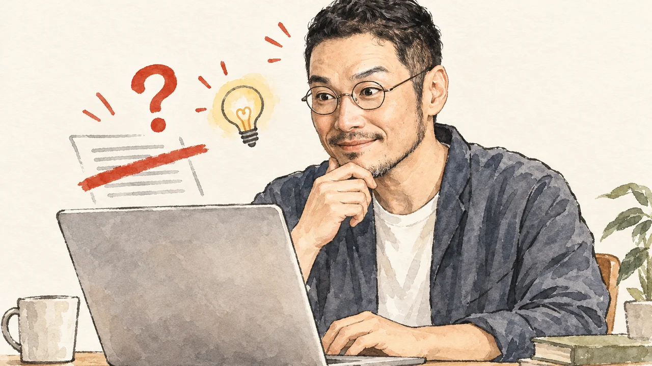 ひろくんコラム図解——決めつけを正されて委ねるOSのAfterが少し見えた瞬間