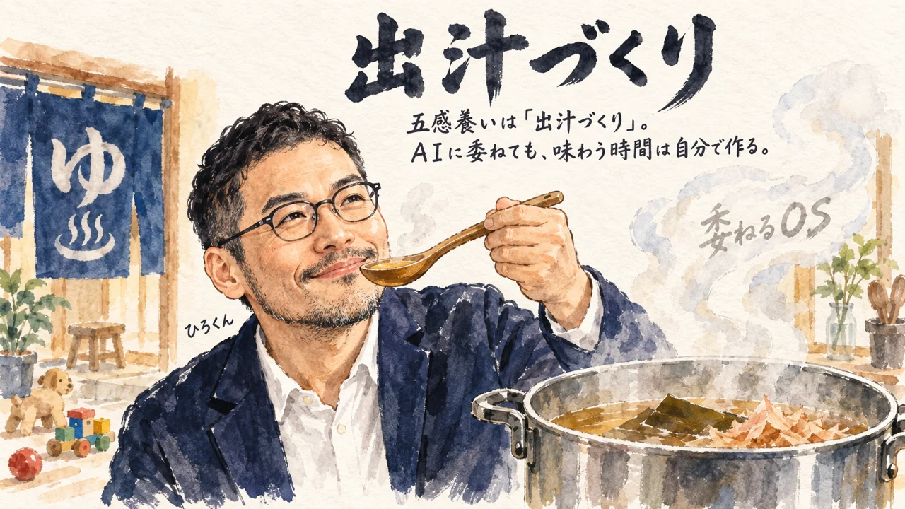 五感養い=出汁づくりのコラム挿絵