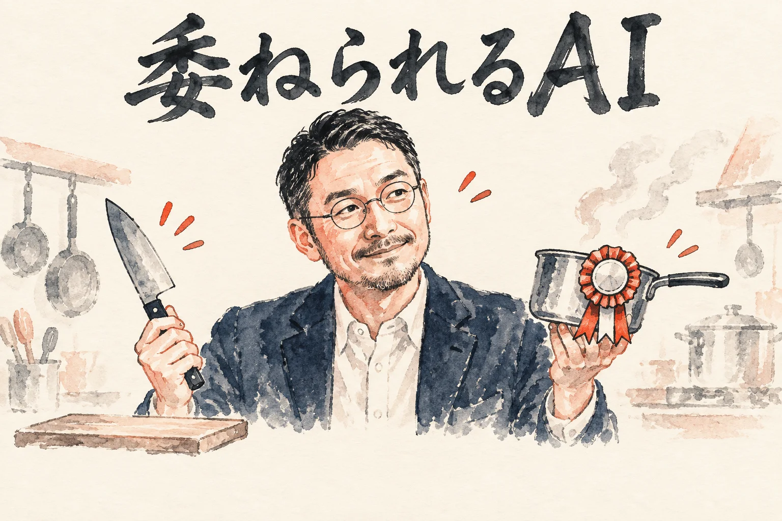 委ねられるAIを選ぶひろくんのコラム図解