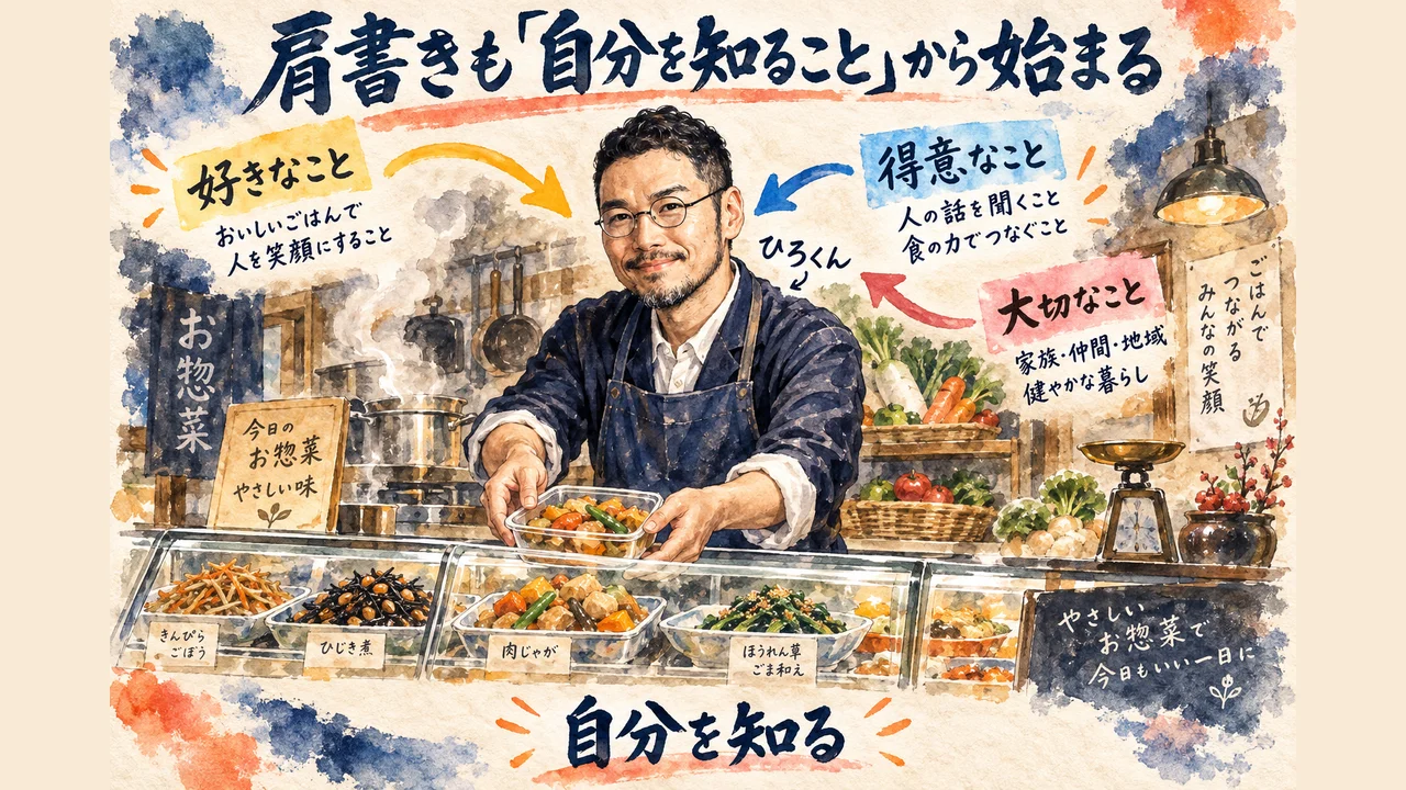 ひろくんコラム 肩書きも自分を知ることから始まる