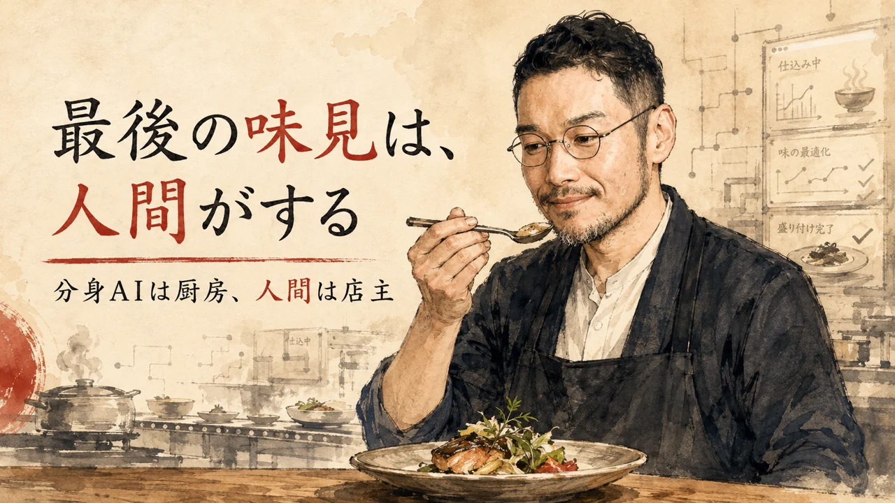 私自身が発信の舵を握り、分身AIひろくんが裏側で支える役割分担