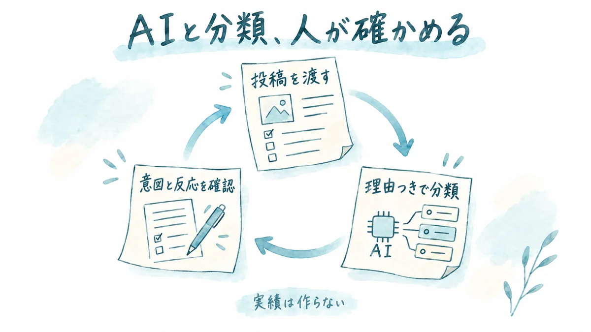 AIと分類、人が確かめる