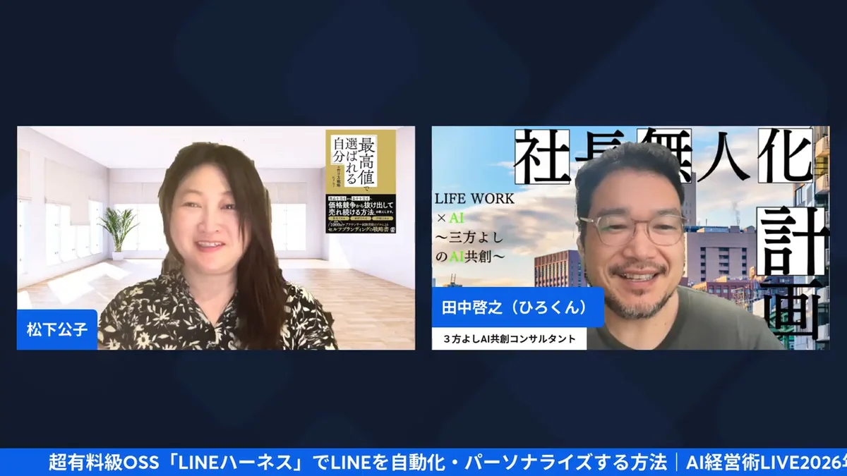 朝LIVEの実演画面 H2-1