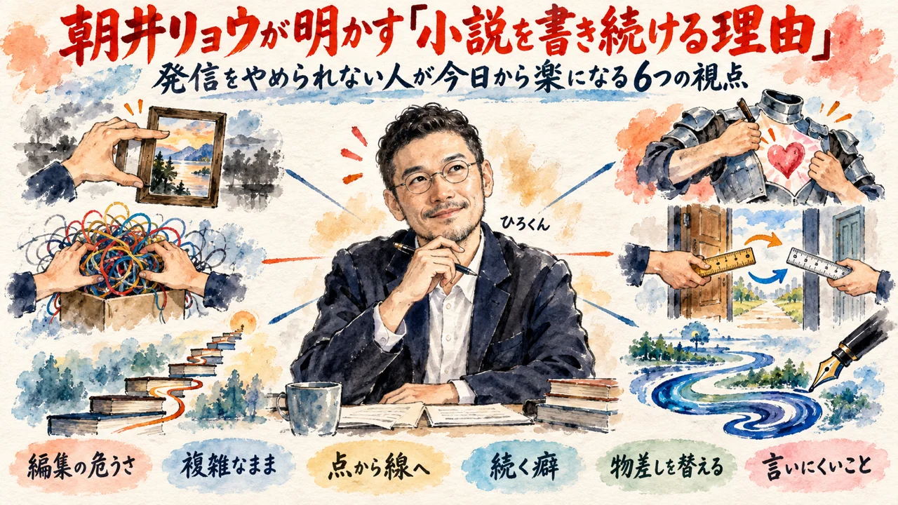 朝井リョウ対談の6つの視点を俯瞰するグラフィックレコーディング全体図