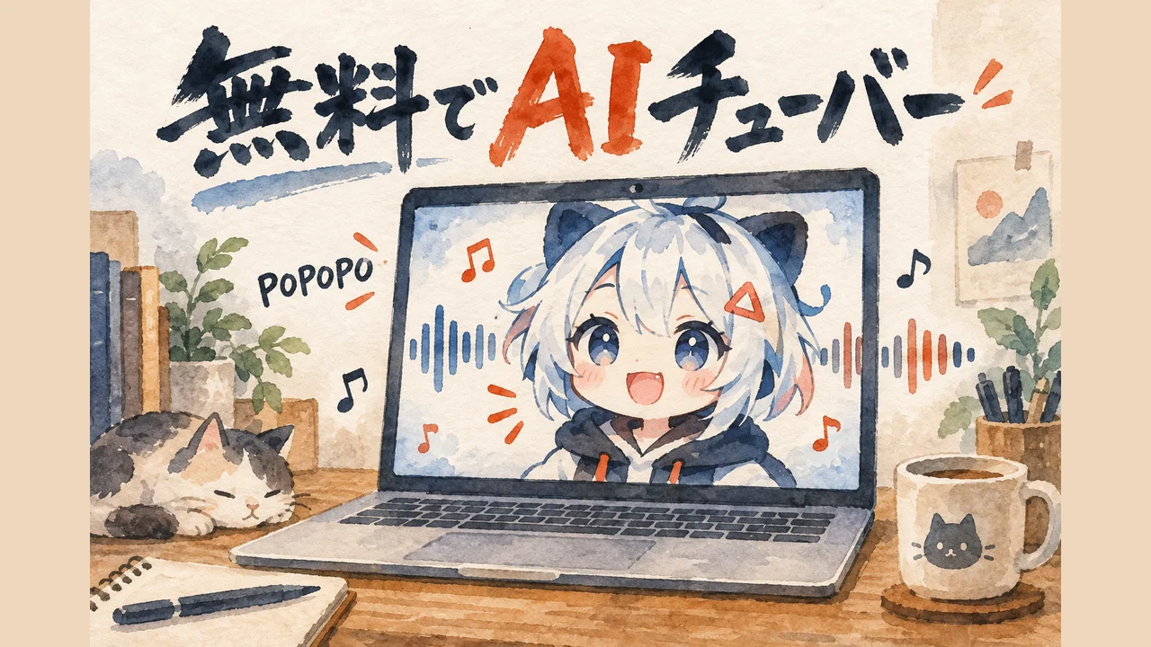 無料でVTuber配信できるMacアプリPOPOPOのアイキャッチ