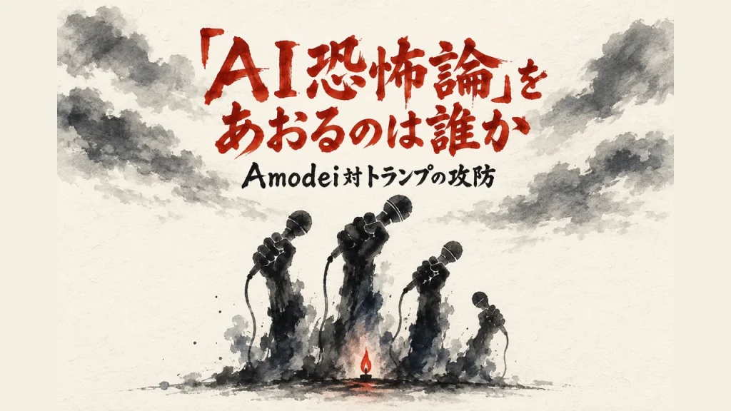 「AI恐怖論」をあおるのは誰か アイキャッチ
