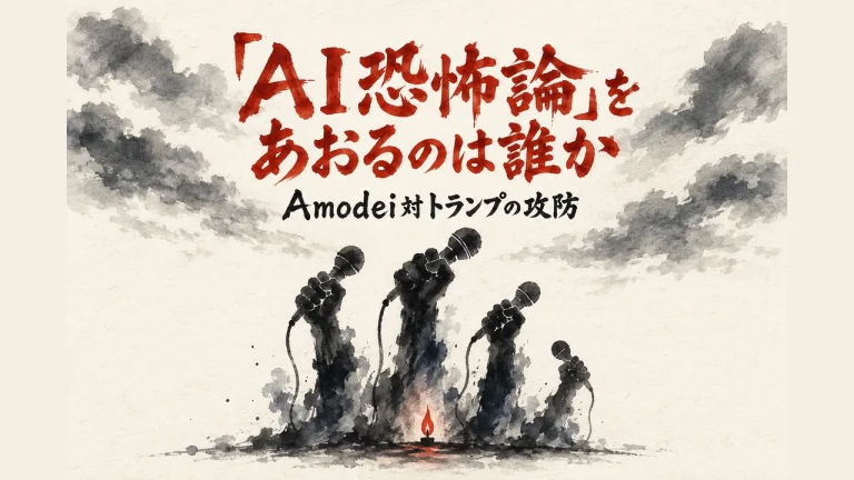 「AI恐怖論」をあおるのは誰か アイキャッチ