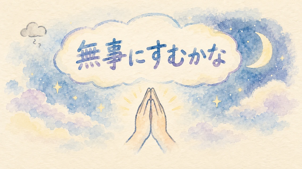 手術前に一番怖かったのは無事にすむかなという祈り の図解