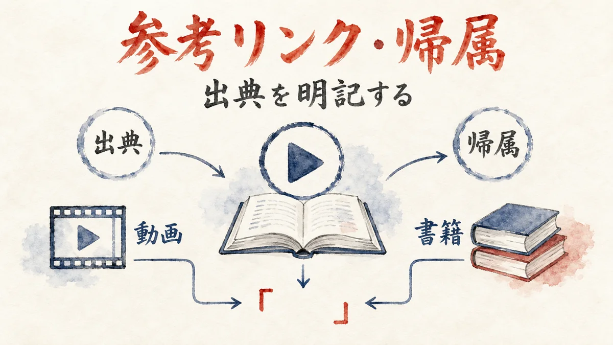 参考リンク・帰属の図解