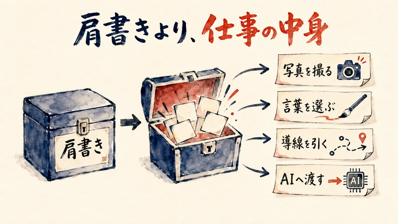 「肩書きではなく、仕事の中身をタスクへ分ける」——数えやすい肩書きに逃げない