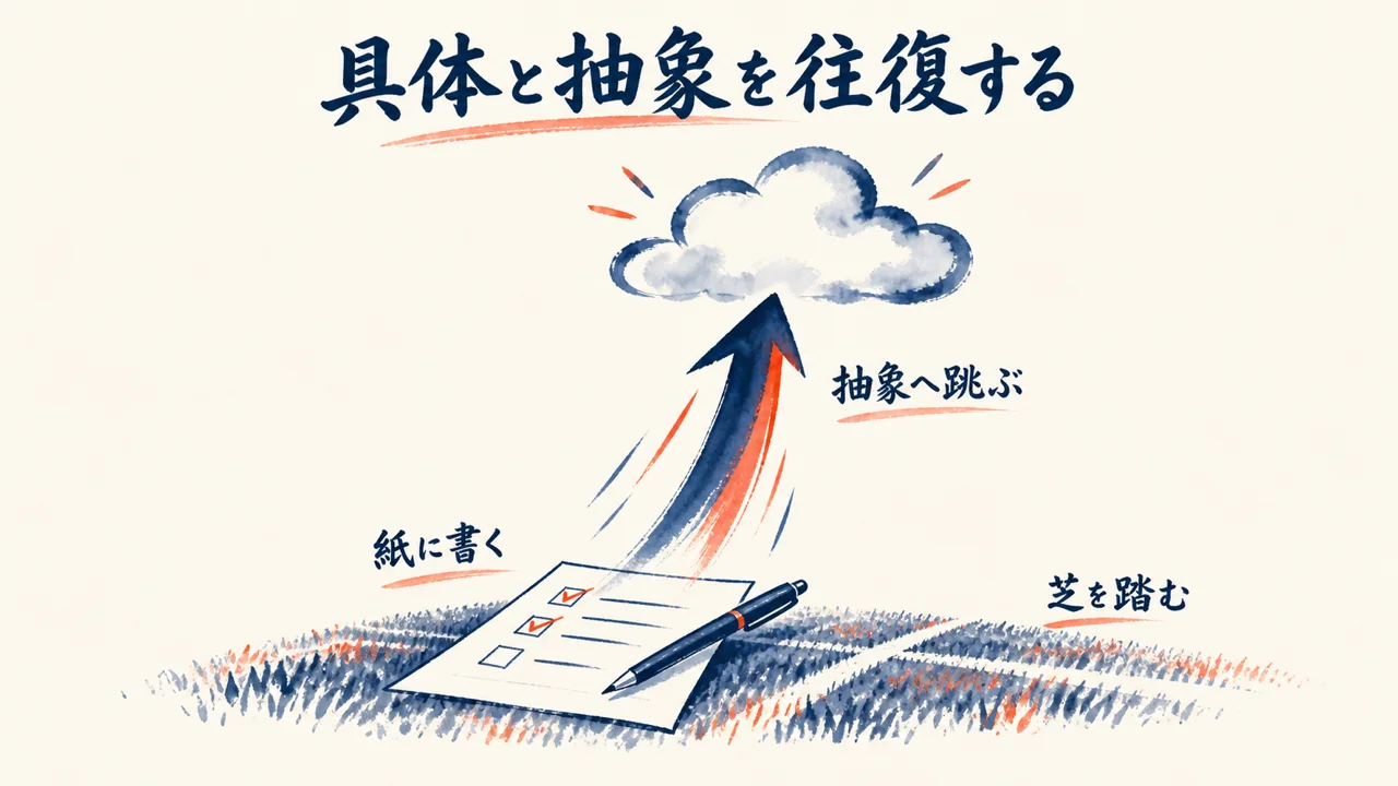 具体と抽象を往復する図解