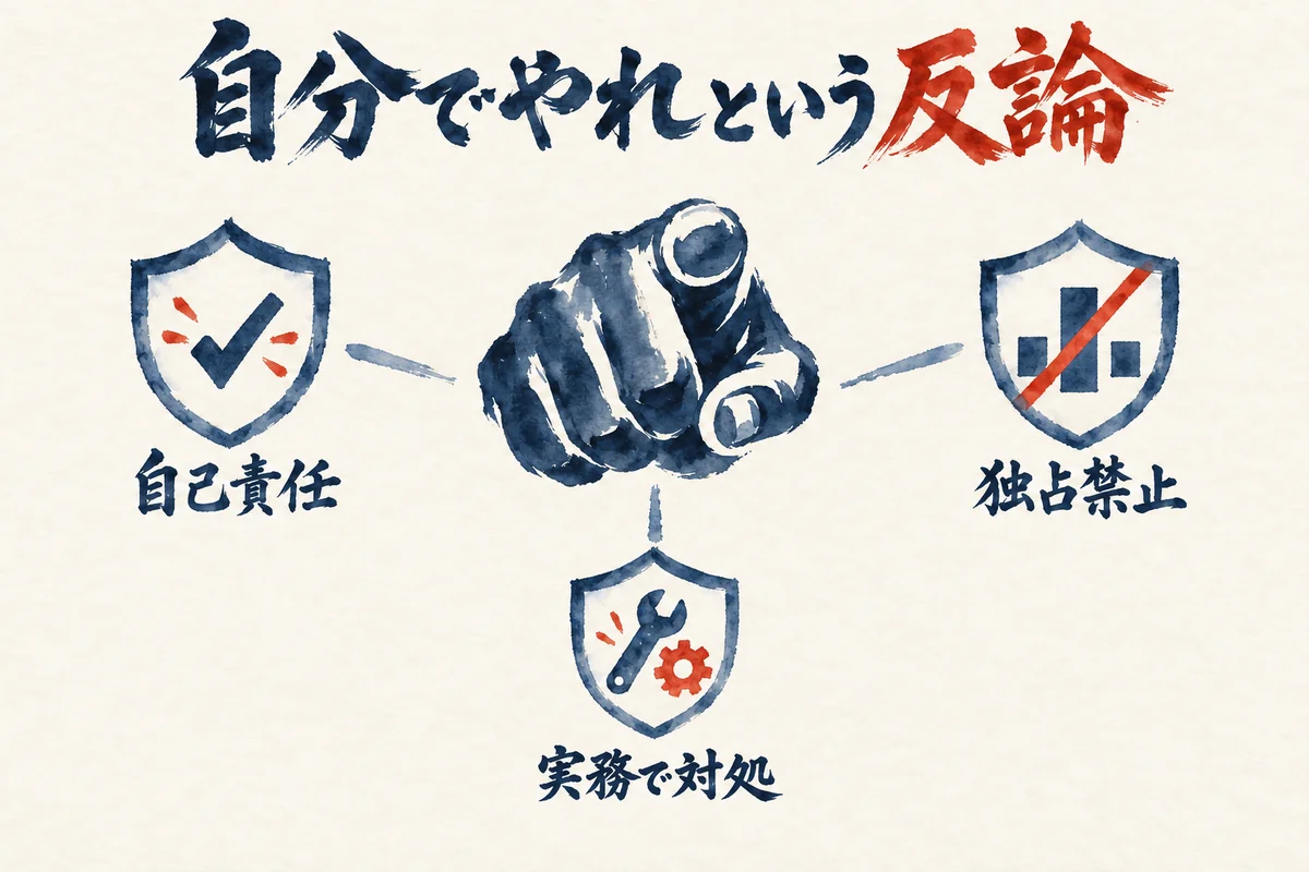 自分でやれという反論の図解