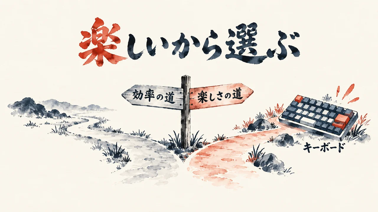 楽しいからエディタを乗り換える分かれ道の図解