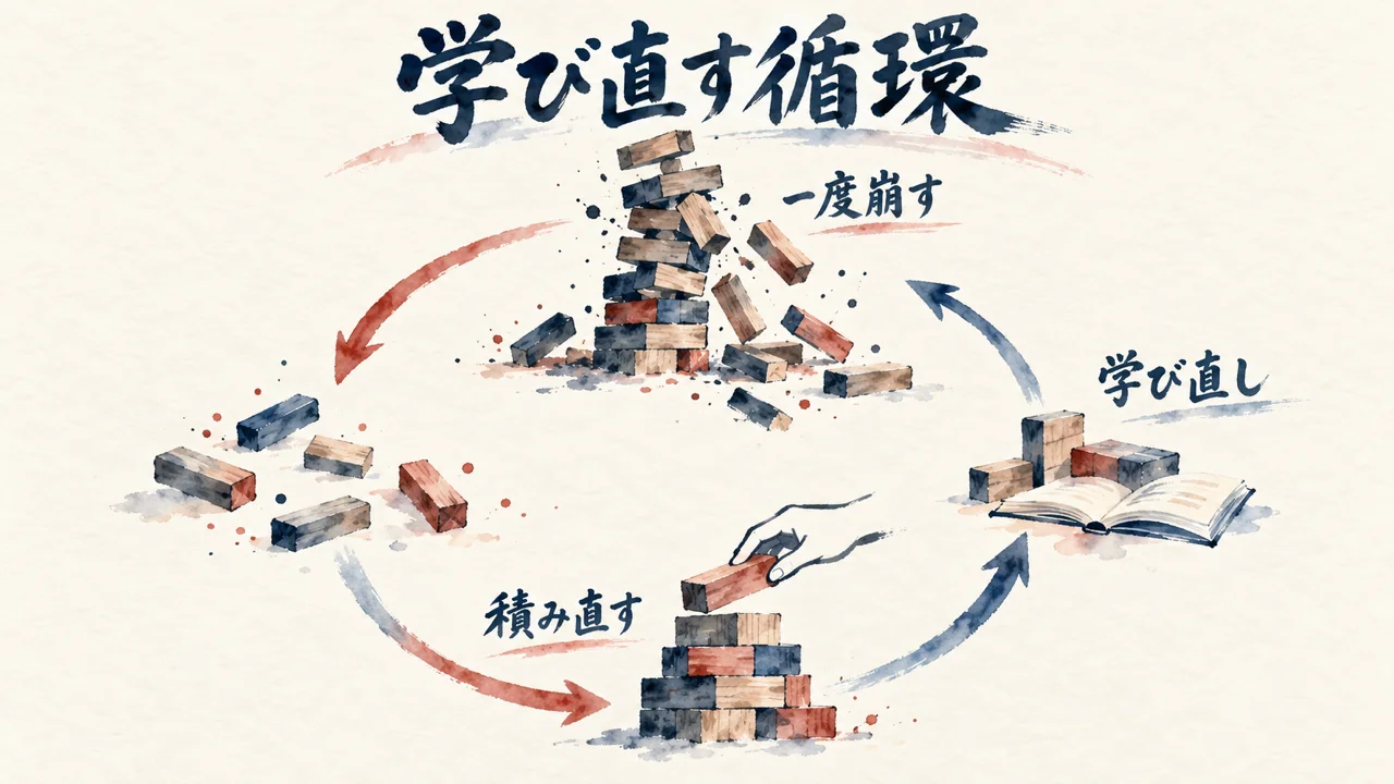 学び直す循環の図解