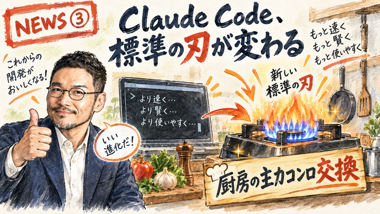Claude Codeのニュースを解説するひろくんのグラレコ