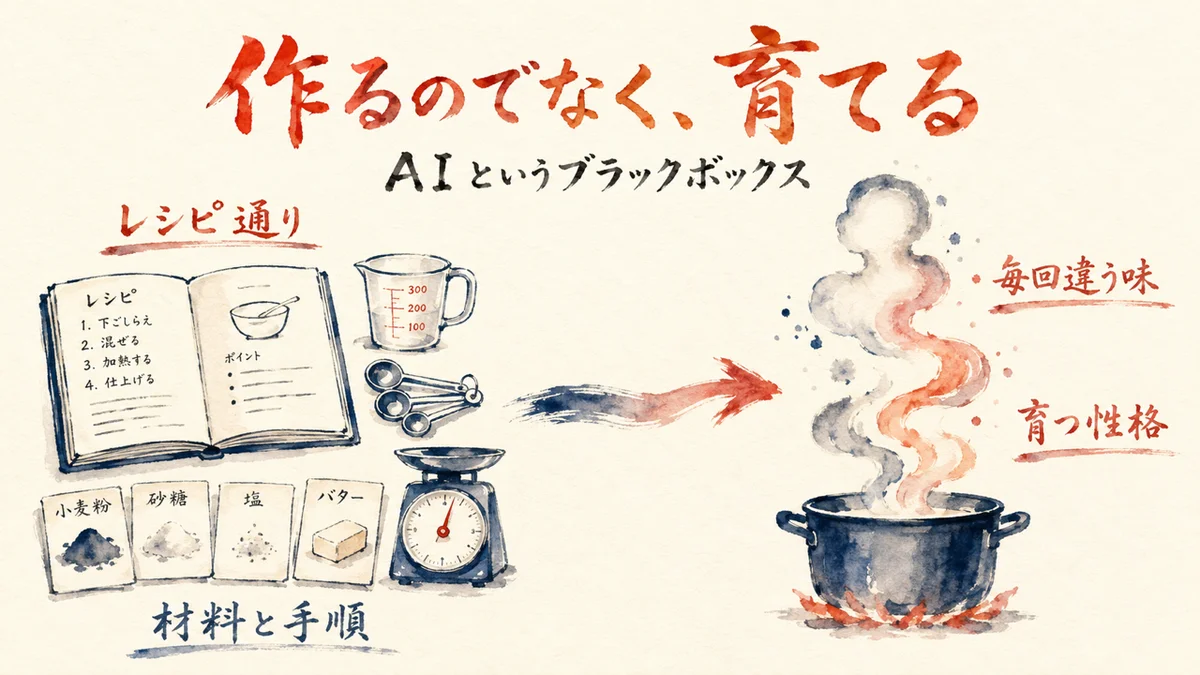 AIは作られるものでなく育てられるものの図解