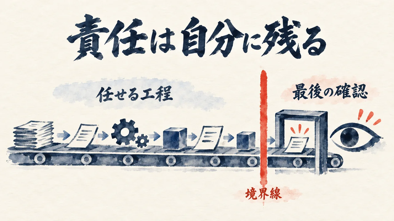 責任は自分に残る図解
