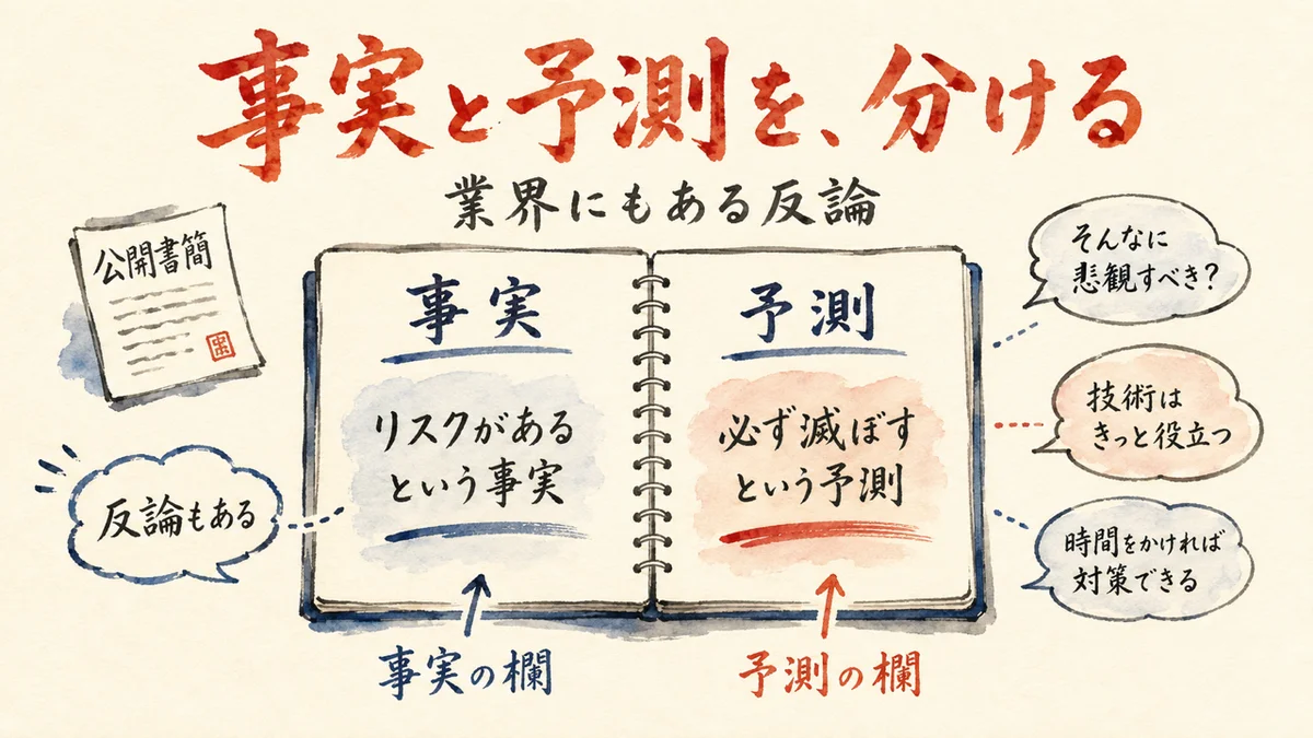 事実と予測を分けて読む図解