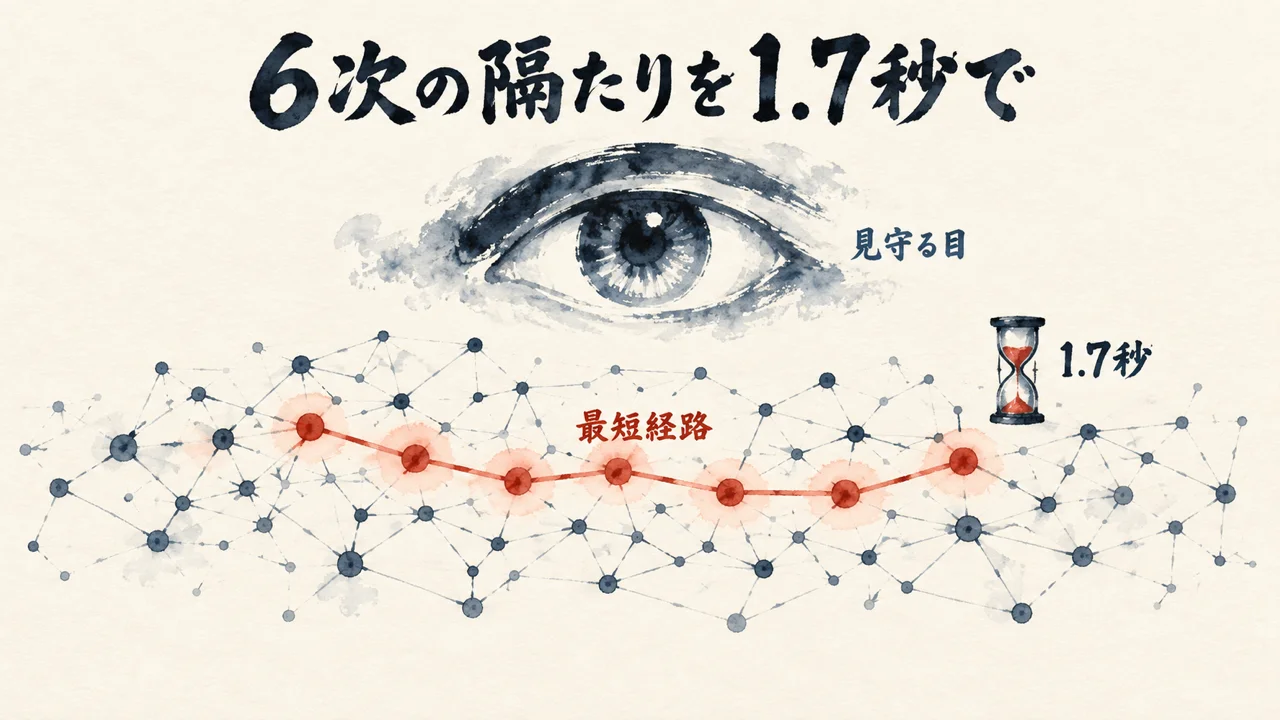 6次の隔たりを1.7秒で解く図解