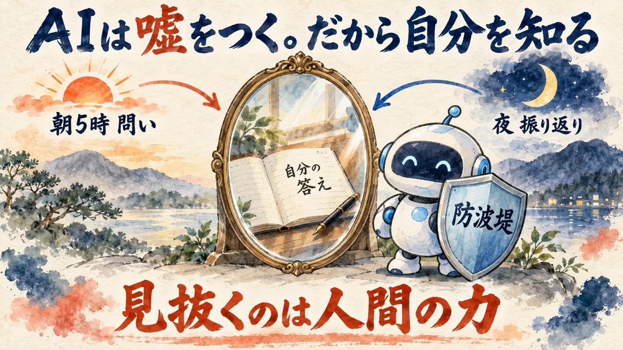 AIは嘘をつく。見抜くのは人間の力