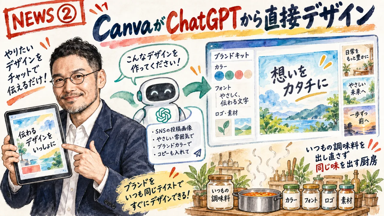 Canva ChatGPT Deep Research Connector グラレコ解説
