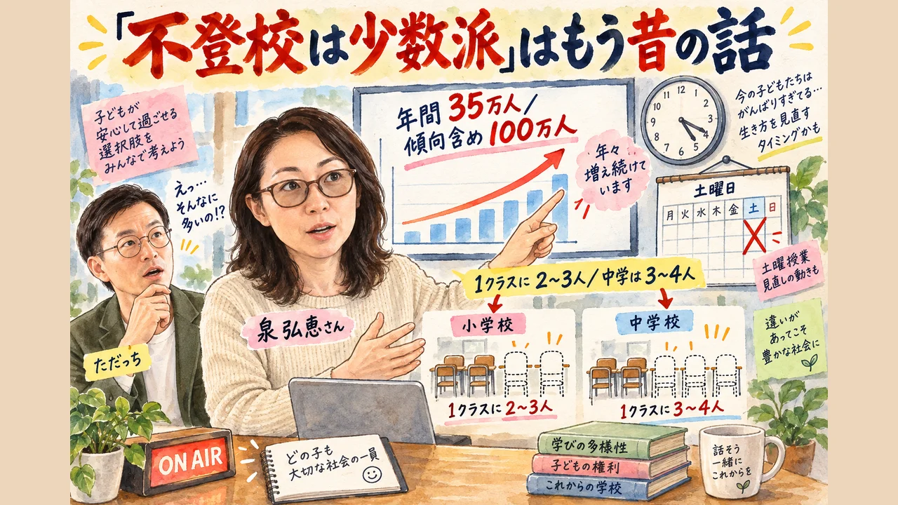 「不登校は少数派」はもう昔の話。1クラスに2〜3人、中学は3〜4人が当たり前の理由 グラレコ