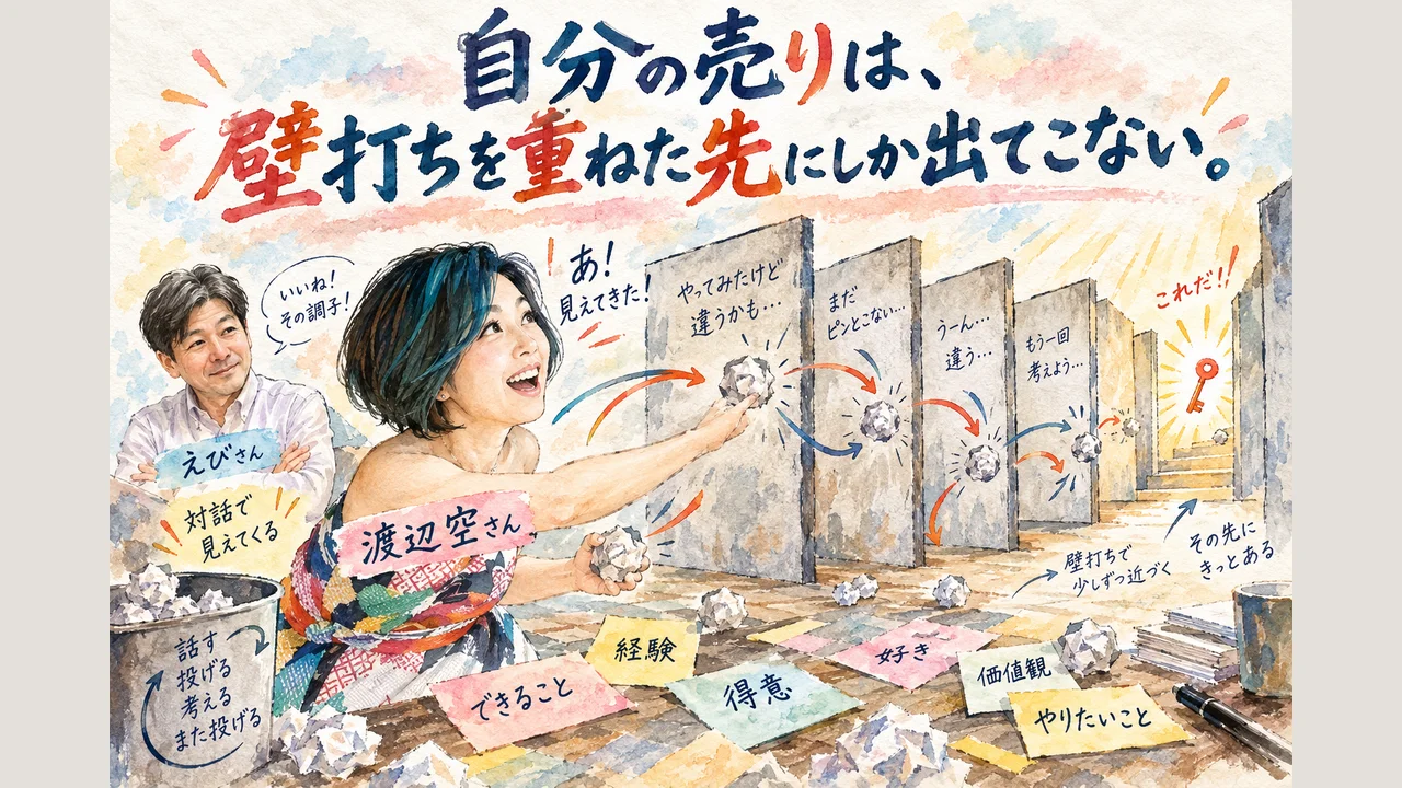 自分の売りは壁打ちの先にしか出てこない 図解