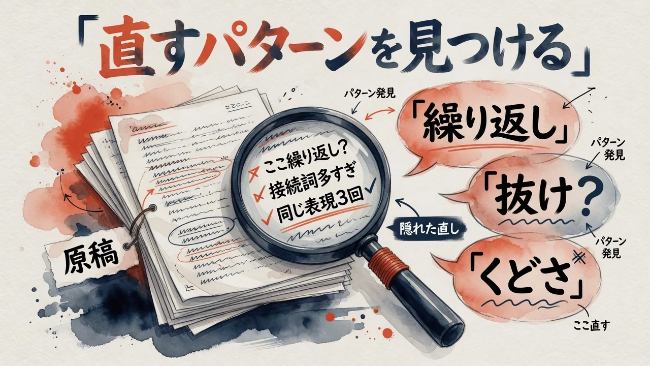 「そういうパターンをどうやって見つけていますか」。編集者の頭の中を覗く
