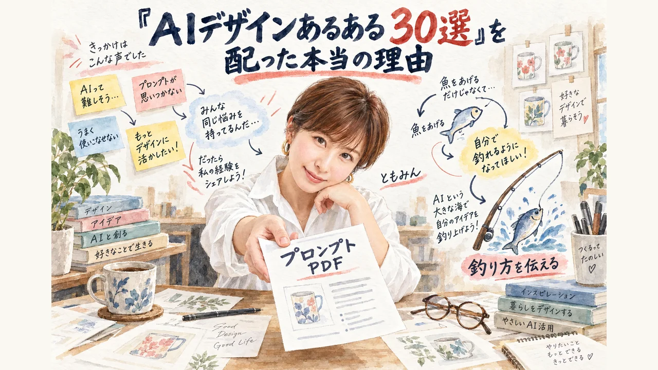 「AIデザインあるある30選」を配った本当の理由の図解