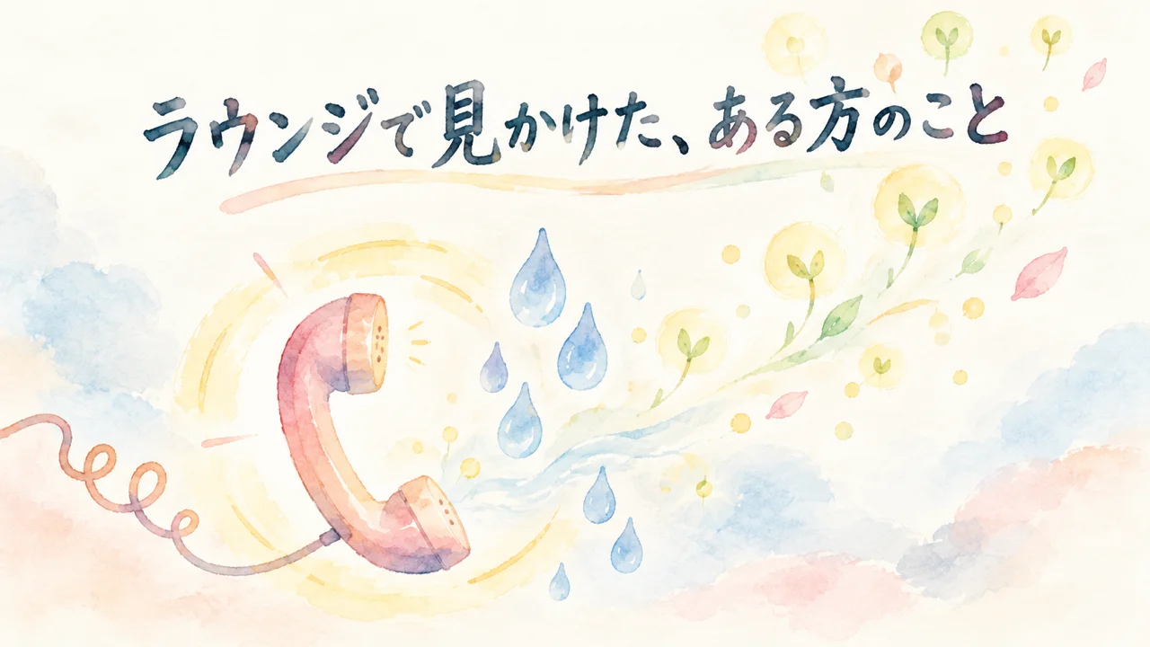 ラウンジで見かけた、ある方のこと