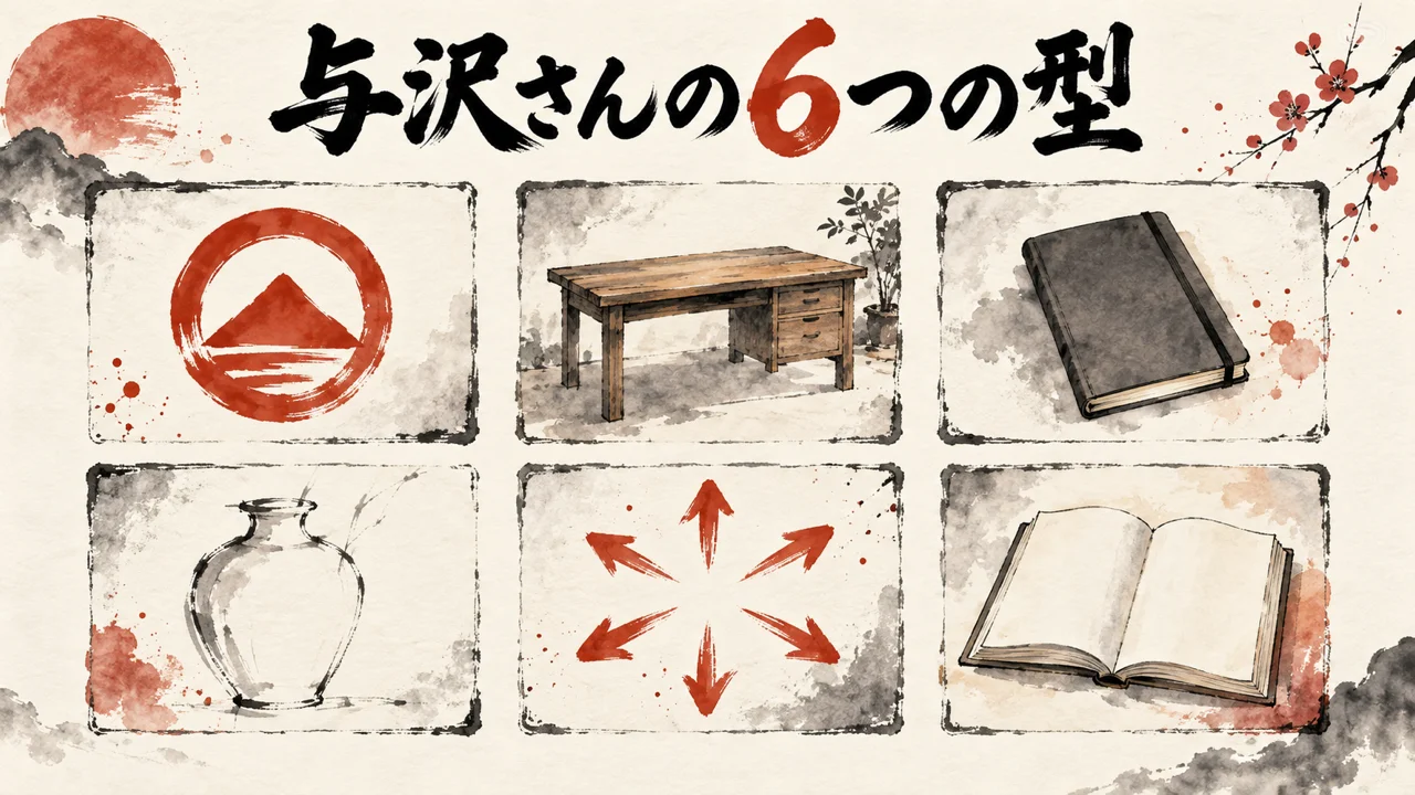 与沢翼さんが話していた6つの型の図解
