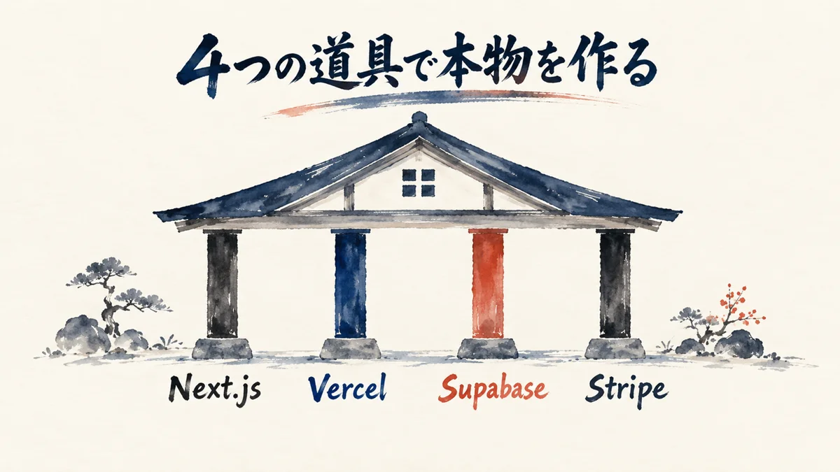 4つの道具で本物を作る図解