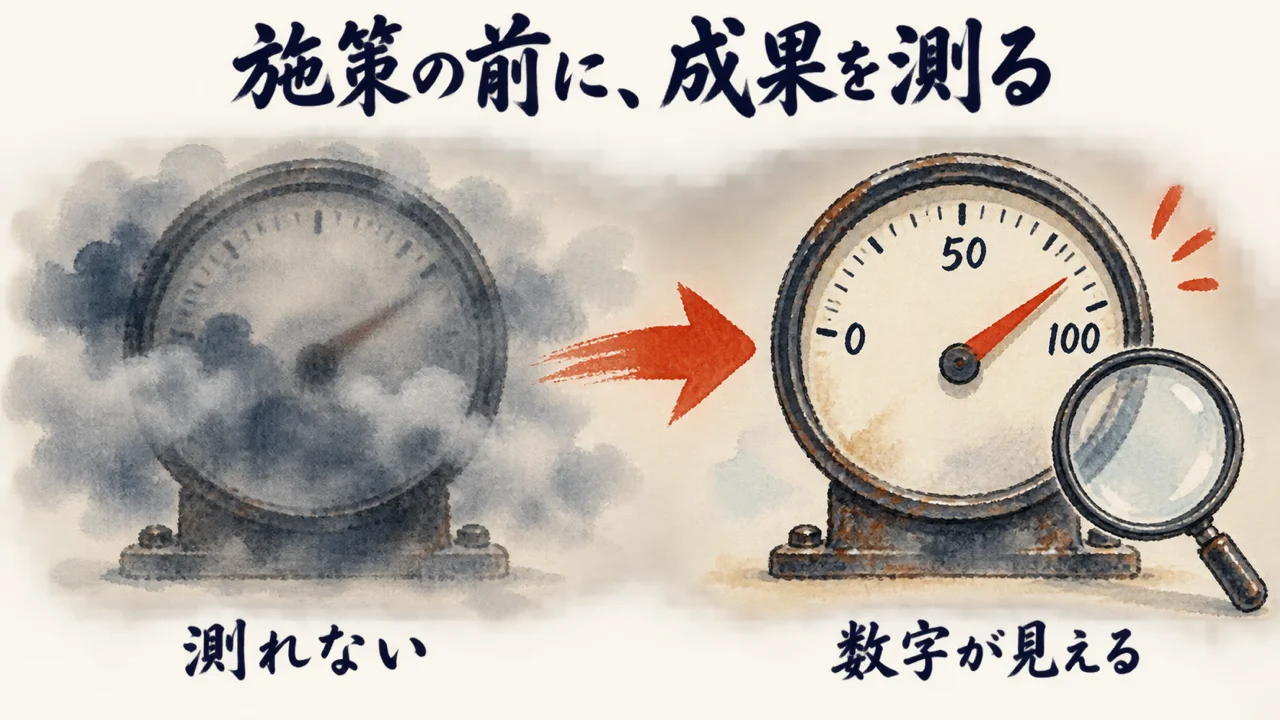 「効果測定・実感できる状態にしないと継続できない」——数字で見える化する