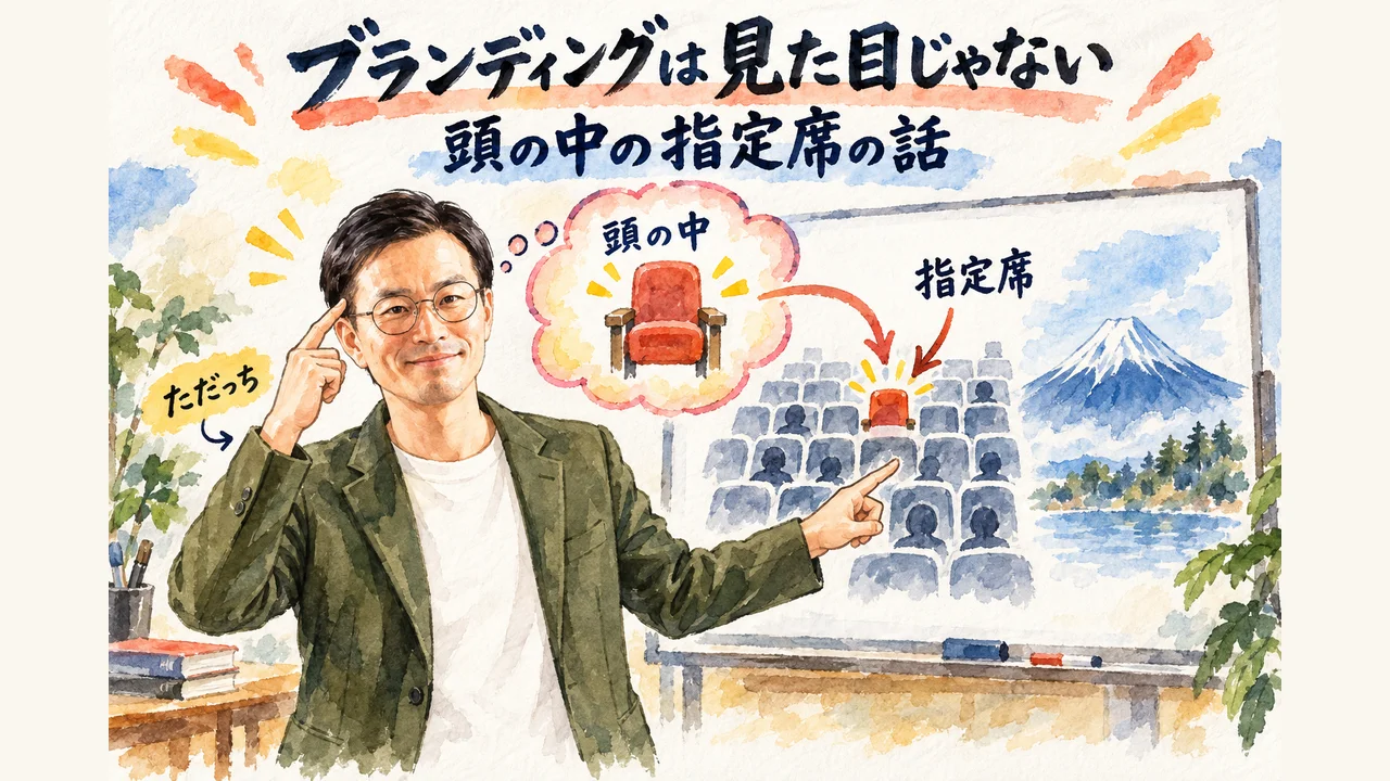 ブランディングは見た目じゃない、頭の中の指定席の話