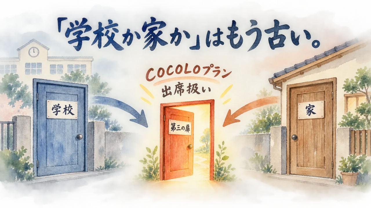 「学校か家か」はもう古い。COCOLOプランという制度の後押しの図解