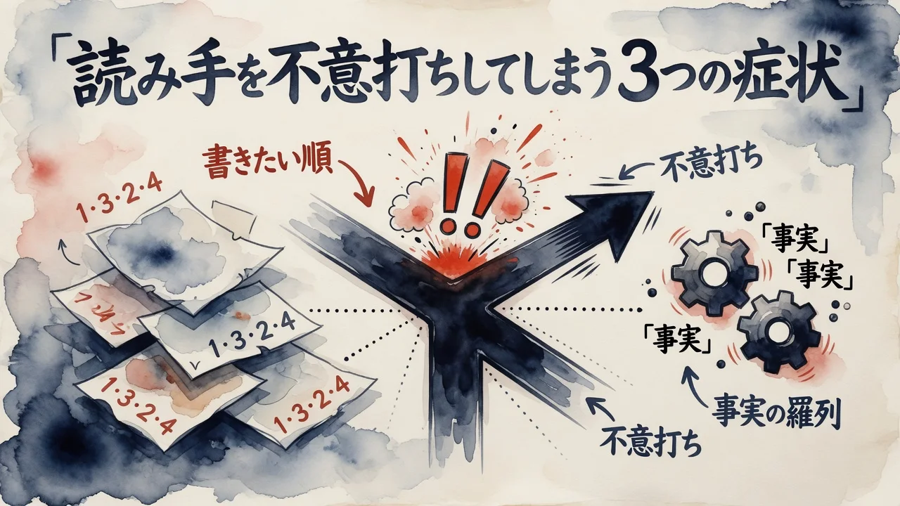 「読み手をアンブッシュしてる」。不意打ちの正体
