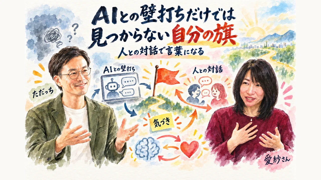 AIとの壁打ちだけでは見つからない自分の旗 人との対話で言語化される理由