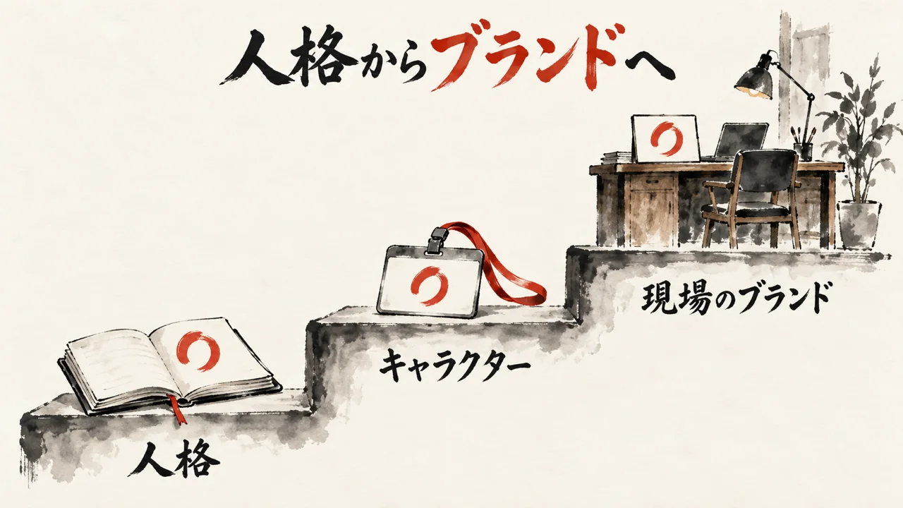 人格からキャラクターへ。現場のブランドに育てる