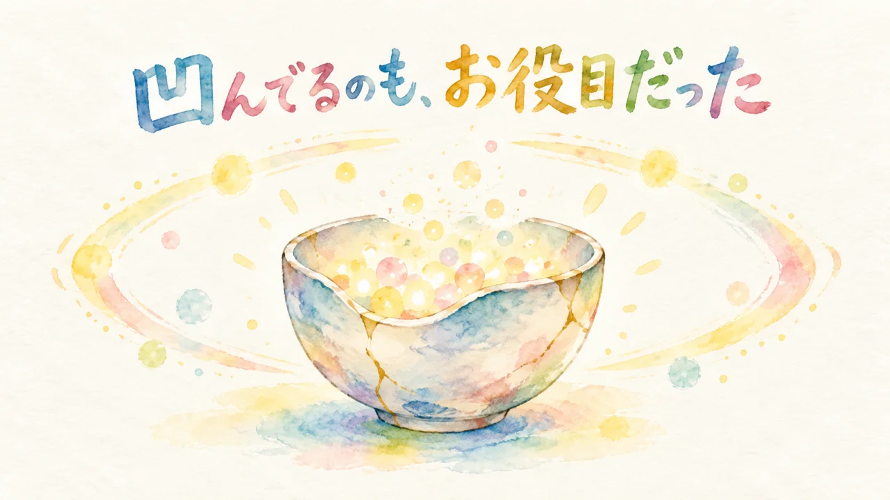 凹んでるのも、お役目だった