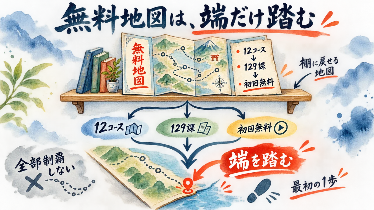 無料の地図と最初の一歩