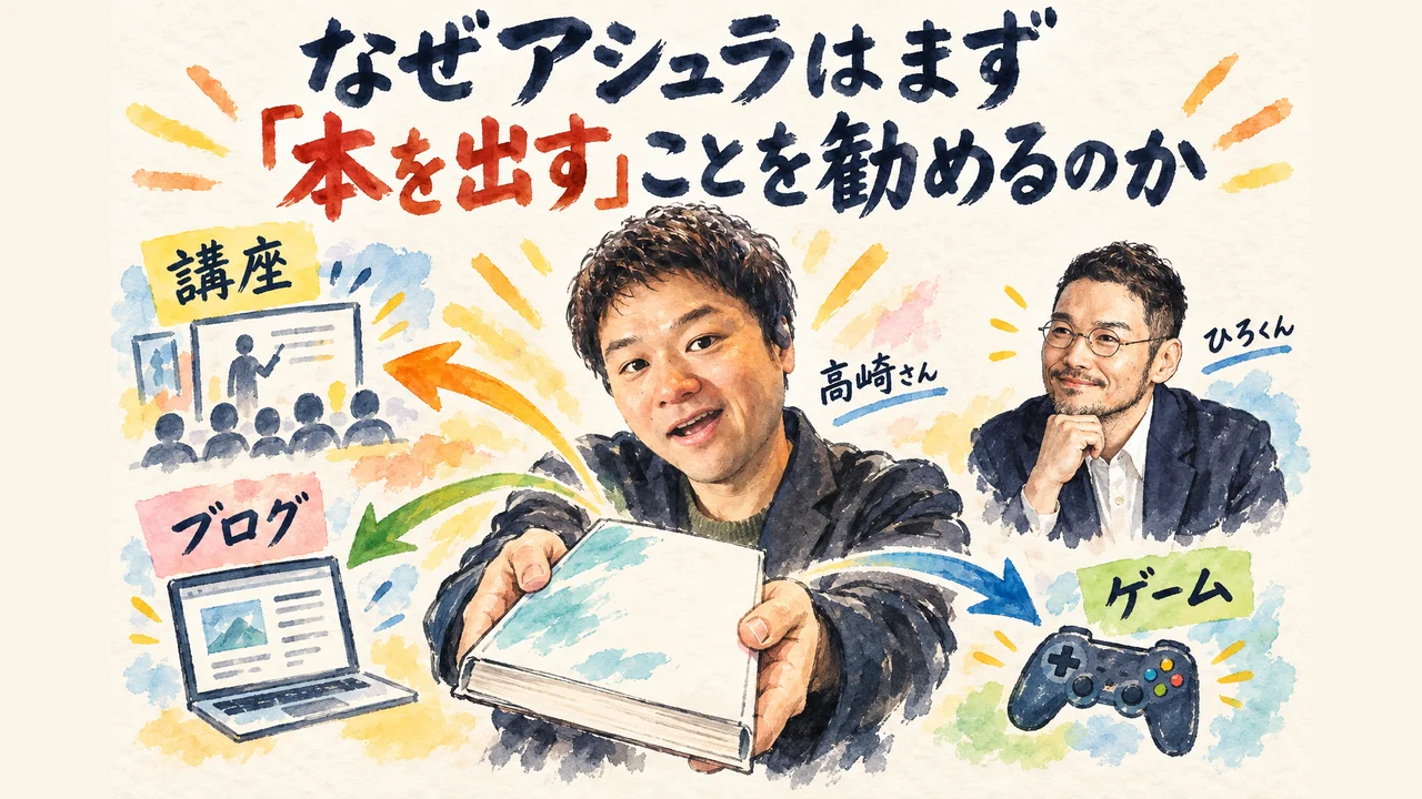 なぜアシュラはまず本を出すことを勧めるのかの図解