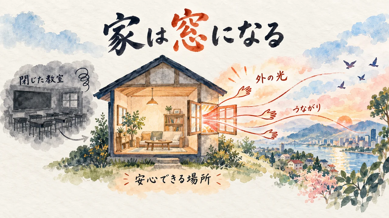 家は“閉じた教室”じゃない。外とつながる“窓”になるの図解