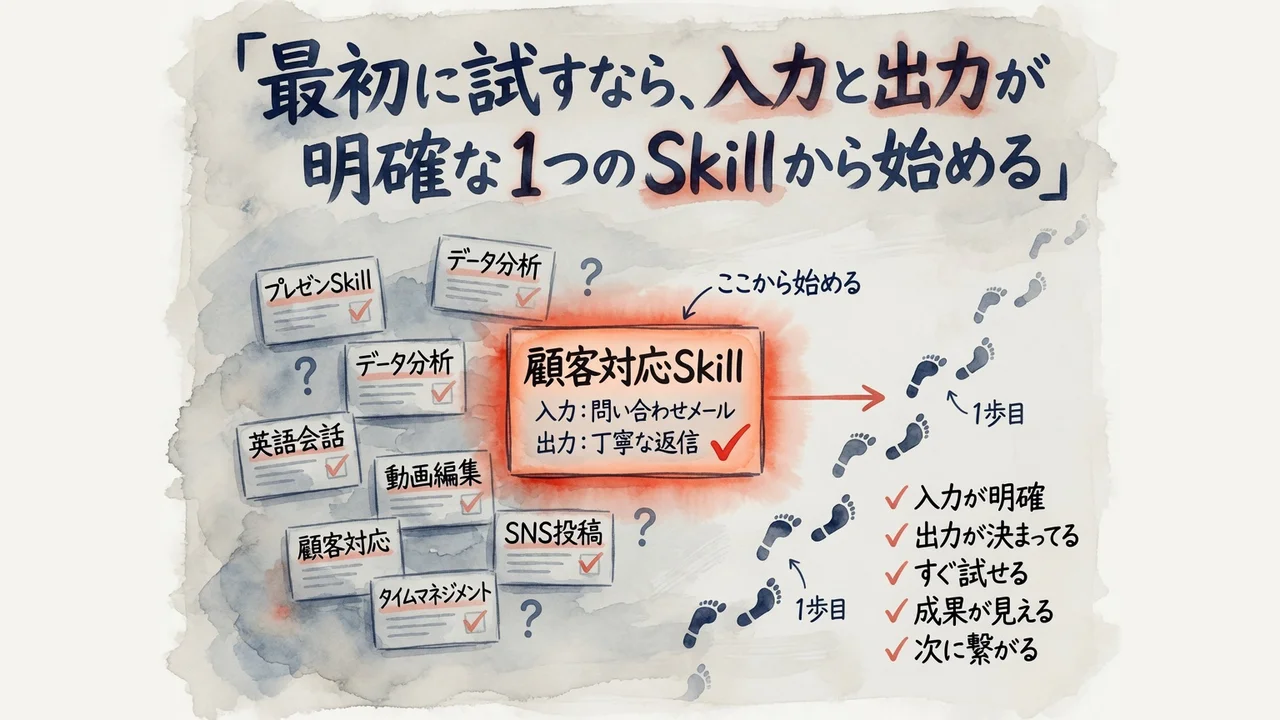 入出力が明確な1つのSkillから始める図解