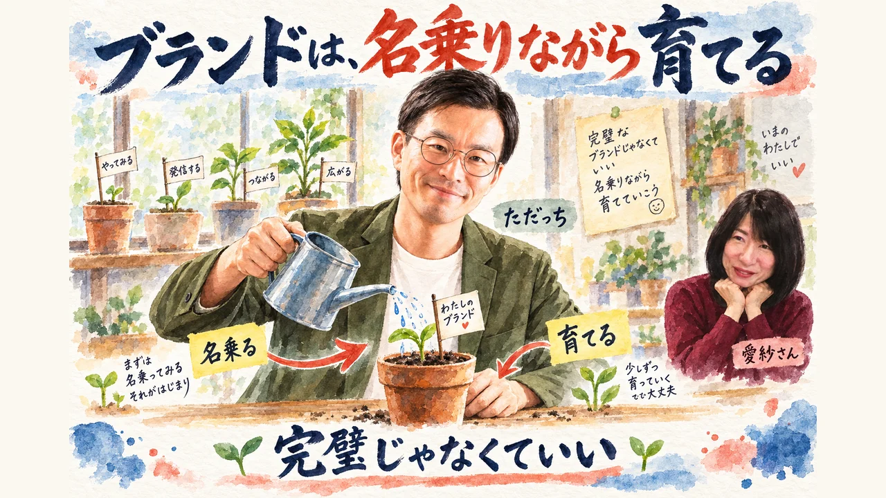 ブランドは完璧じゃなくていい、名乗りながら育てるもの