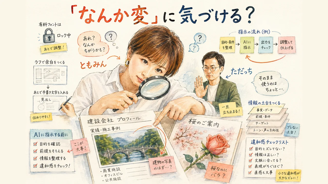 AIに指示する前になんか変に気づけるか