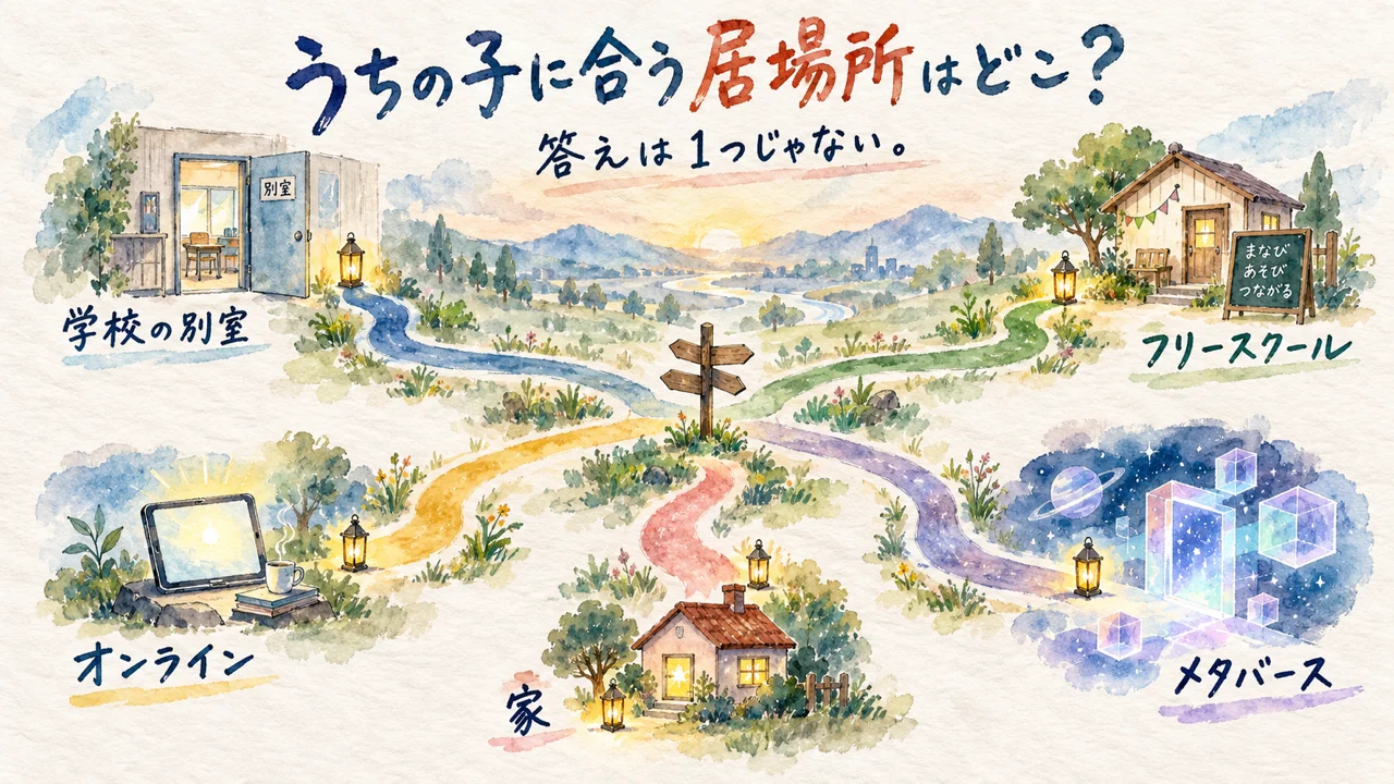 うちの子に合う居場所はどこ?答えは1つじゃないの図解