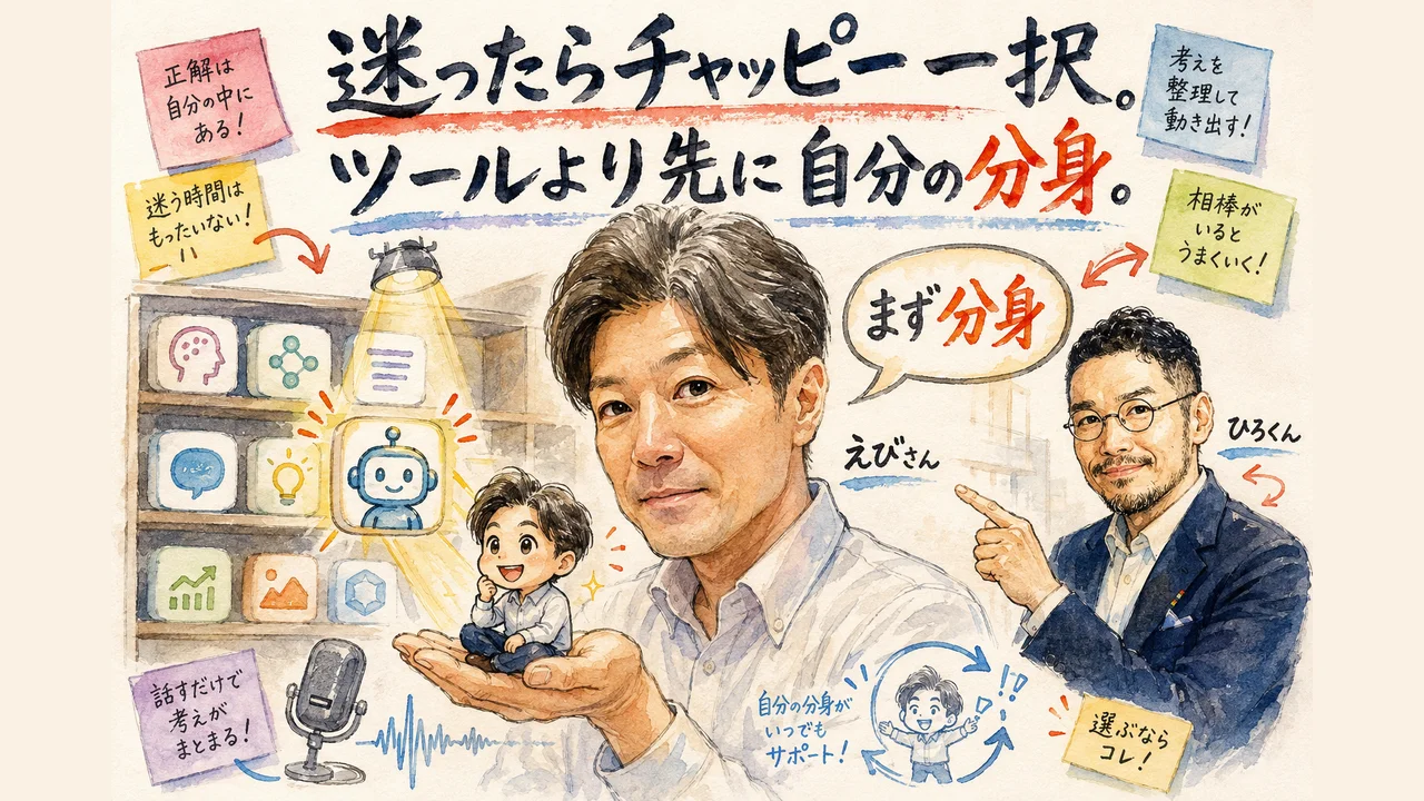 迷ったらチャッピー一択、ツールより先に自分の分身を作るグラフィックレコーディング