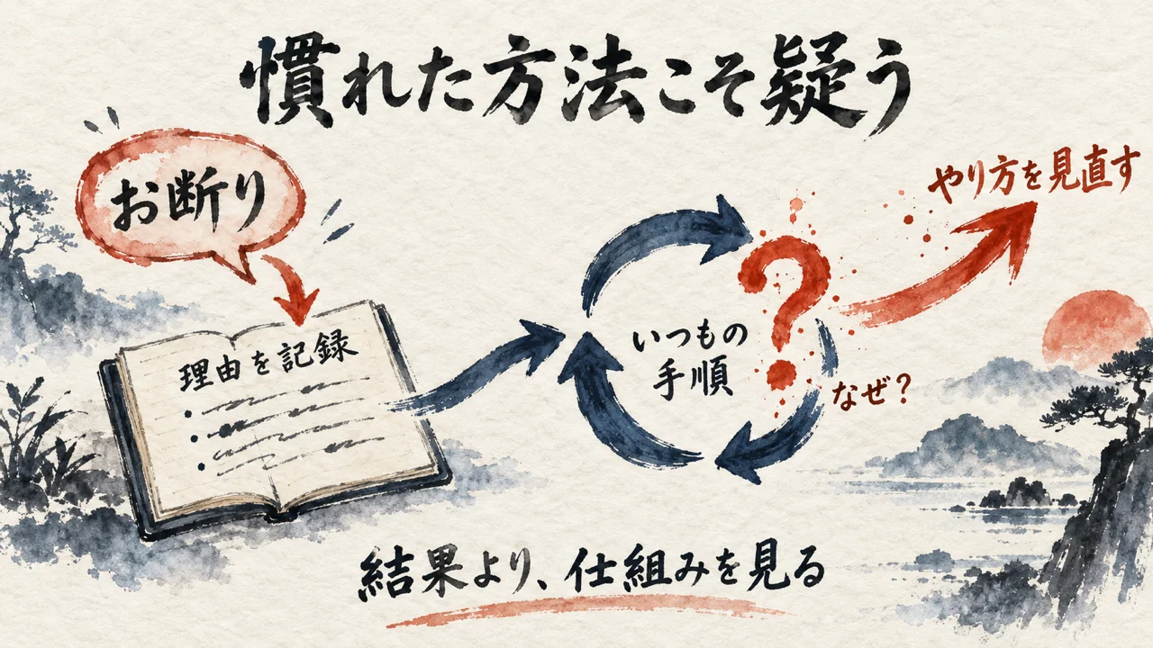断りは分析し慣れた方法こそ疑う 図解